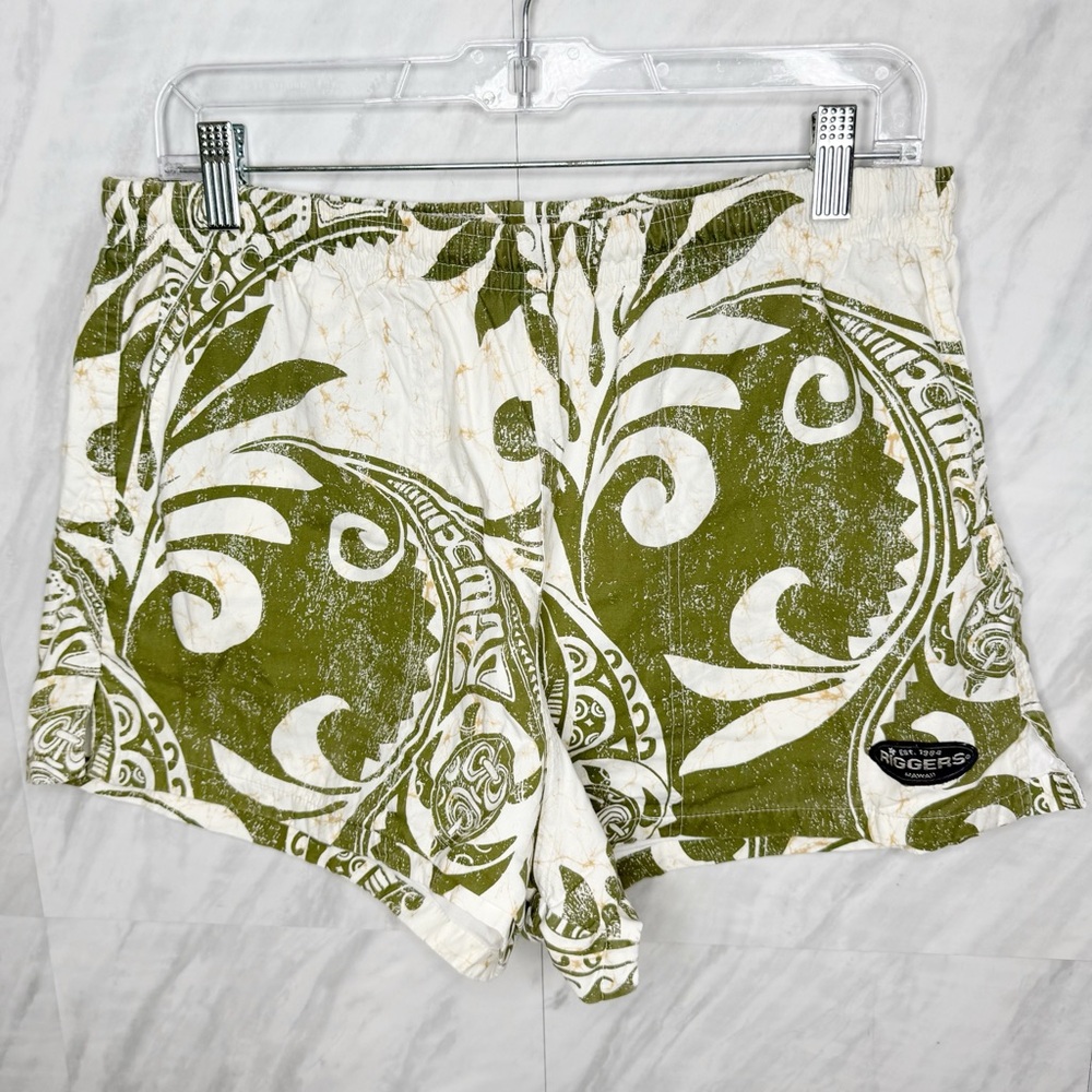 Riggers Polynesian Print Pull On Shorts Medium
